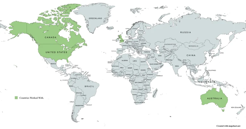 World Countries Worked With